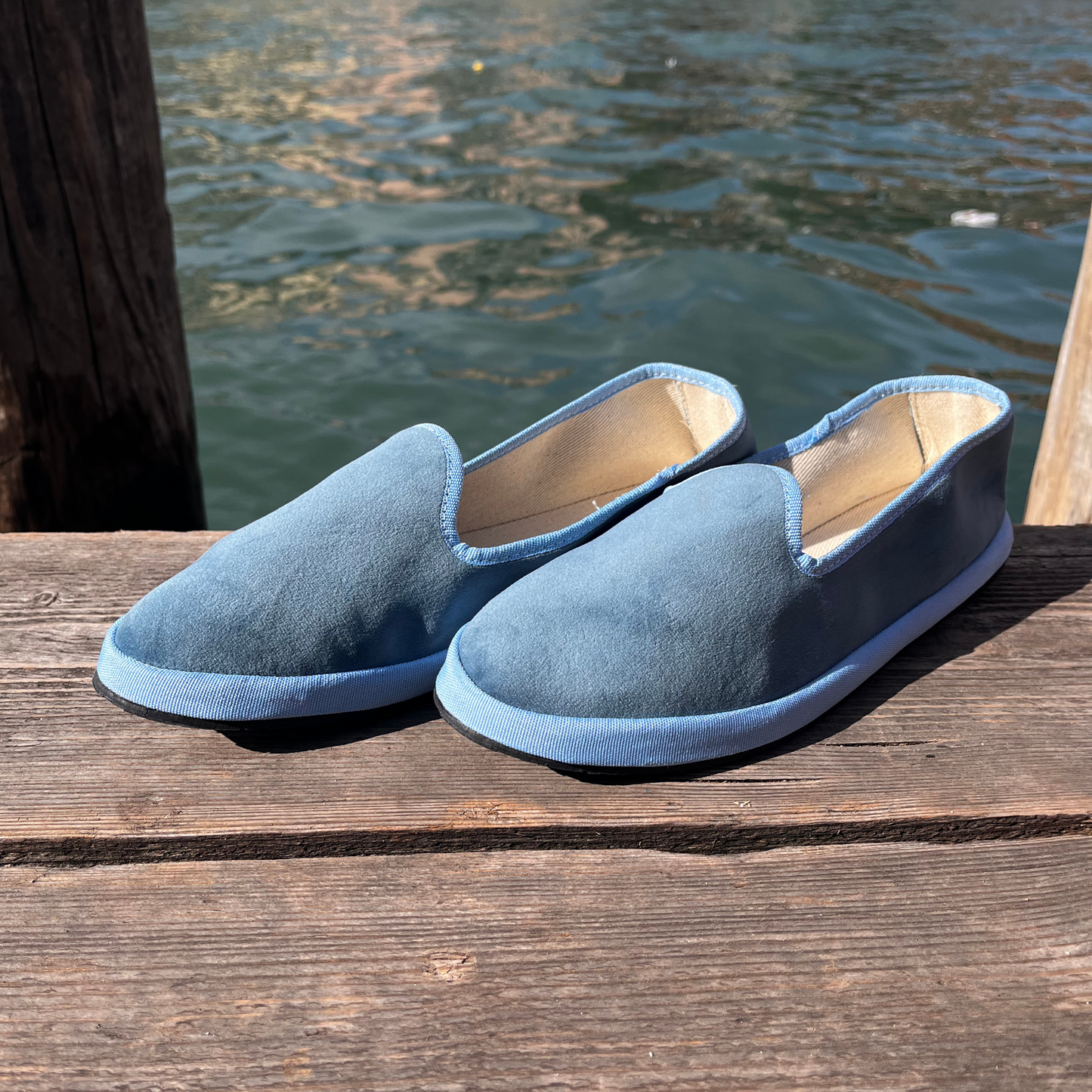Friulane velluto e cotone Azzurre