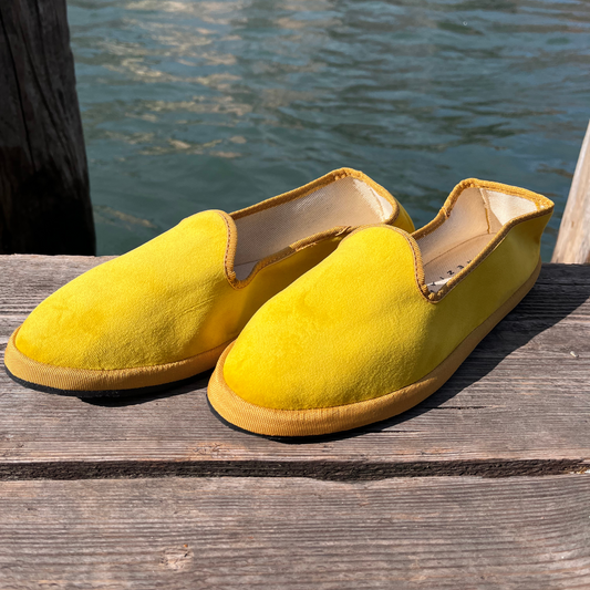 Friulane velluto e cotone Gialle