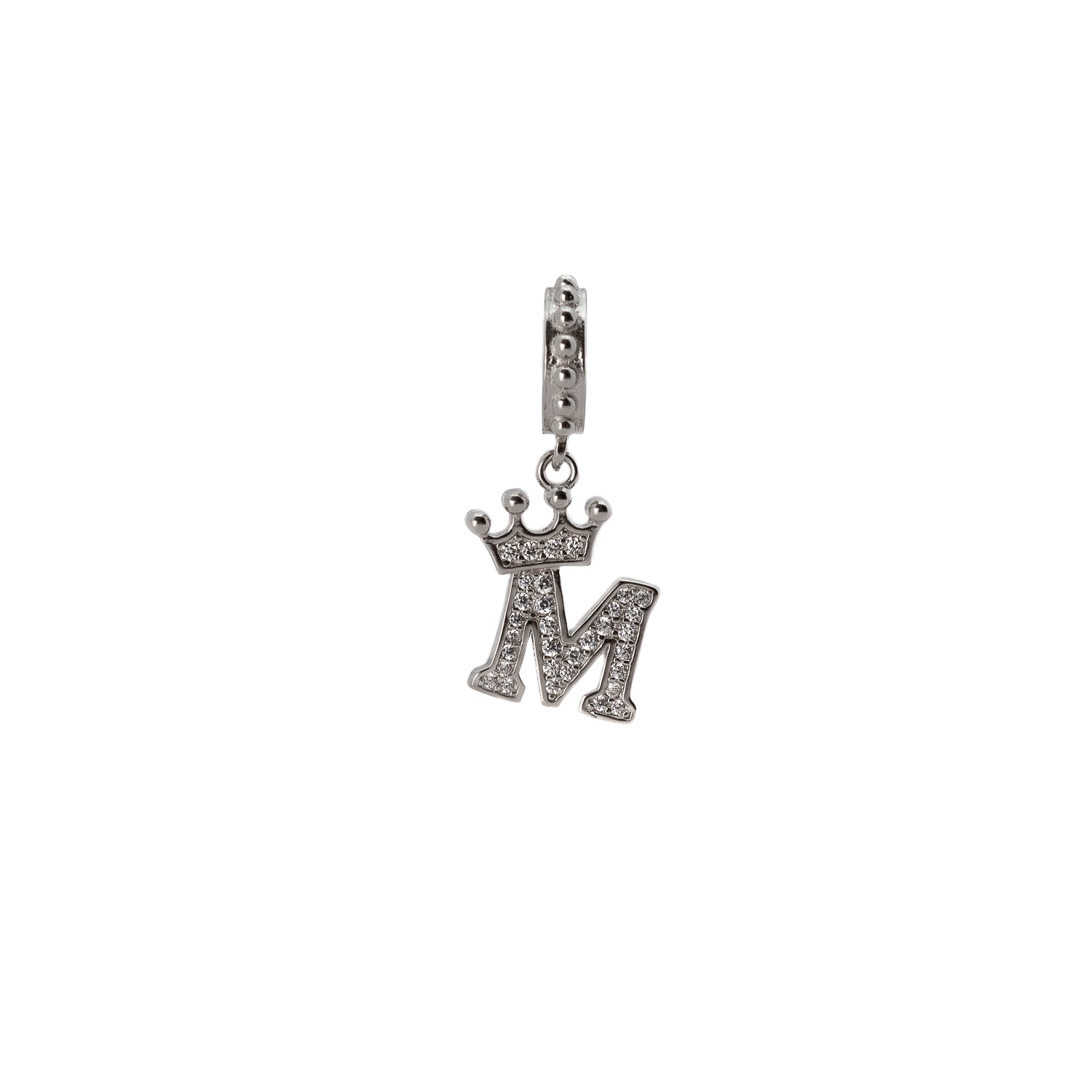 Ciondolo Iniziale Alfabeto In Argento Sterling 925 – Charm Lettera A-Z Per Bracciali Personalizzati, Ipoallergenico