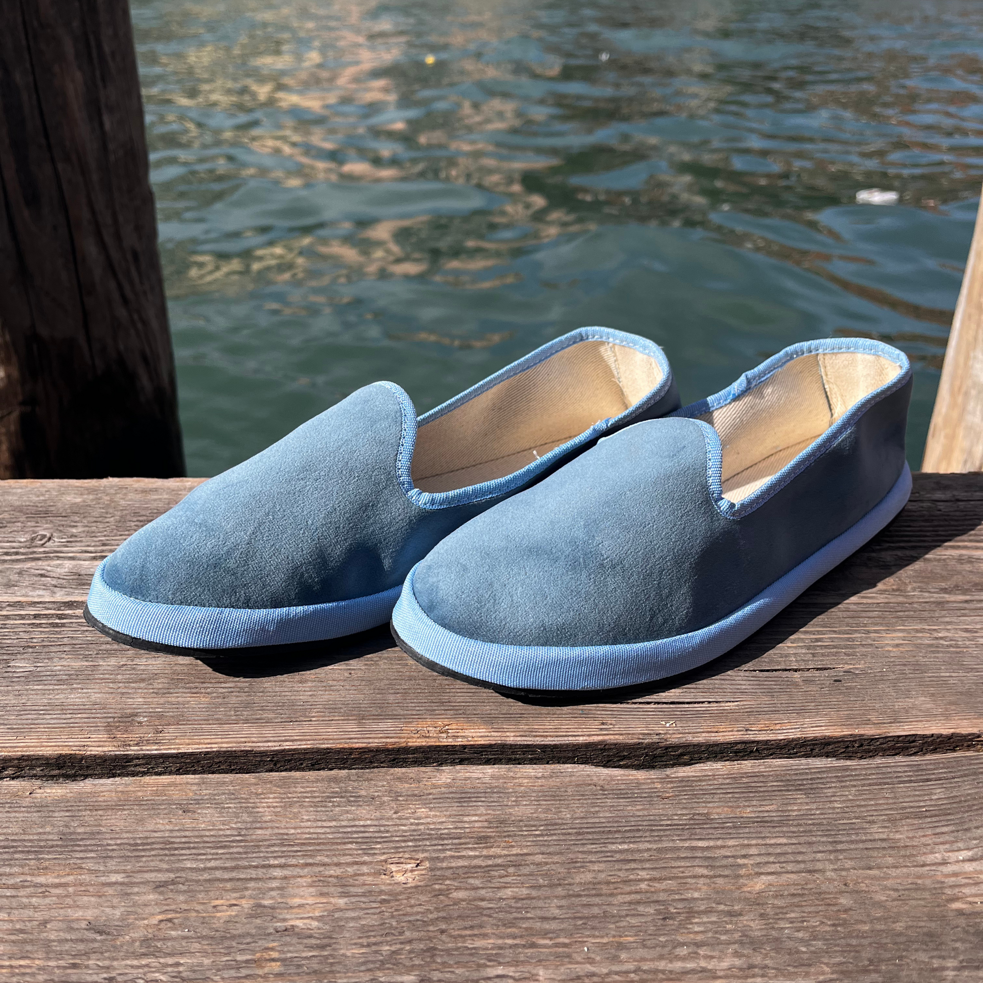 Friulane velluto e cotone Azzurre