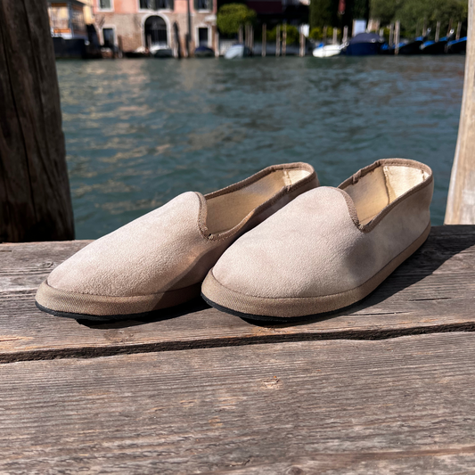 Friulane velluto e cotone Grigio Tortora